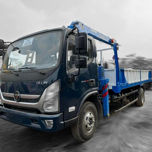 Cho thuê xe tải Thaco Auman 20 tấn 5 chân gắn cần cẩu Sangdo