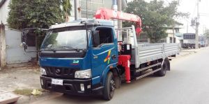 Xe Tải Veam VT650 5 Tấn Gắn Cẩu Unic URV344 | Cẩu 3 Tấn Nhật Mạnh Mẽ